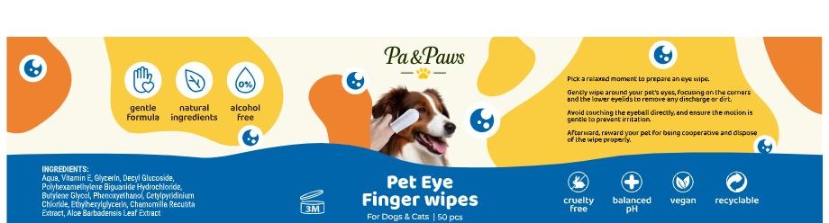 Pet Eye Finger Wipes